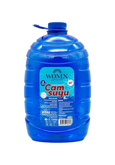 30 Derece Konsantre Kışlık Cam Suyu 5 Lt - Donma Önleyici Antifrizli Cam Suyu