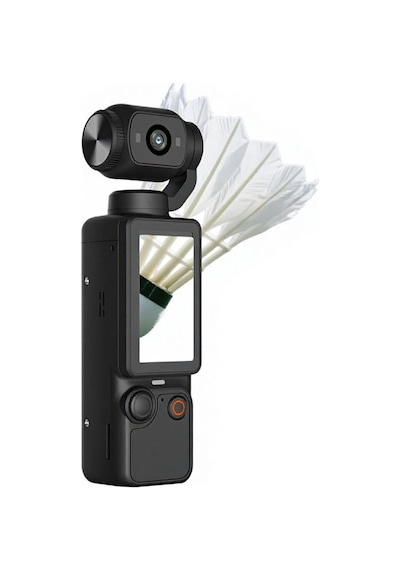 Çeşithane 1080p Spor Kamera Wifi Döner Lens Çift Işıklı Mini Kamera Siyah