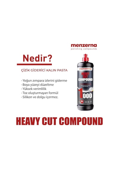Menzerna 1000 Çizik  Kalın Pasta - 1 Kg