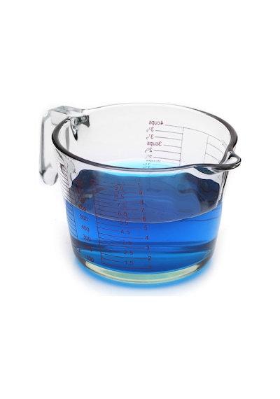 Kulplu Cam Beher 1000 Ml - Cam Ölçü Kabı - Multi Ölçekli