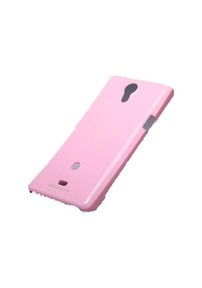 Nillkin Xperia T Lt30p İle Uyumlu Parlak Sert Kauçuk Kılıf Pembe