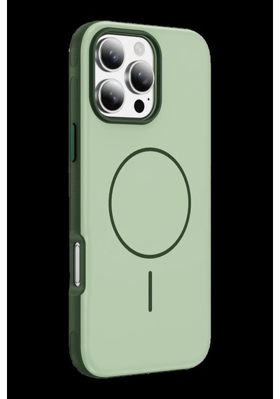Apple iPhone Uyumlu 16 Pro Max Neksa Magsafe Kapak - Yeşil Bz8683140936259