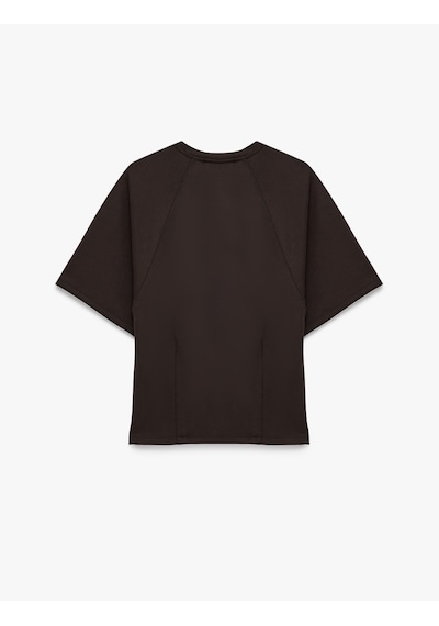 Koton Modal Kumaş Regular Fit Bisiklet Yaka Kısa Kollu Tişört Kahverengi 6sak50495ek Kahve Koton Modal Kumaş Regular Fit Bisiklet Yaka Kısa Kollu Tişört Kahverengi 6sak50495ek Kahve