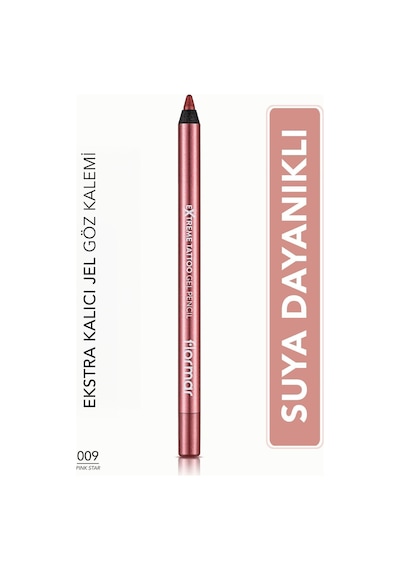 Flormar Işıltılı Kalıcı Göz Kalemi (PEMBE) - Extreme Tattoo Gel Pencil - 009 Pink Star - 8682536041164