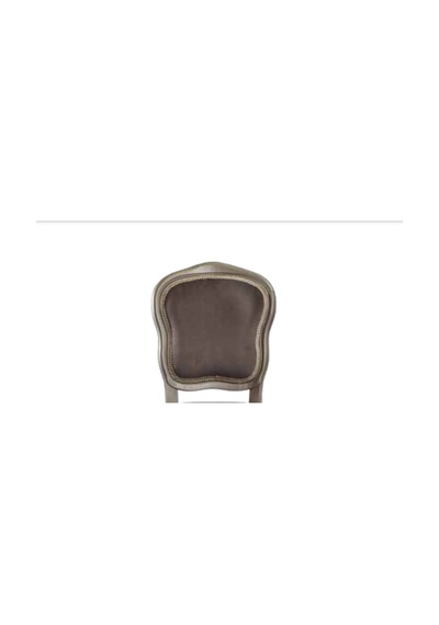 Bengimobilya Sandalye Zus021 Nakış Model Gri Renk Baby Face Kumaş Kayın Çizgi