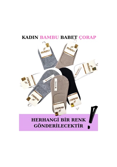 Alfa Aksesuar 03 Mısırlı 72300 Kadın Bambu Babet Çorap Asorti