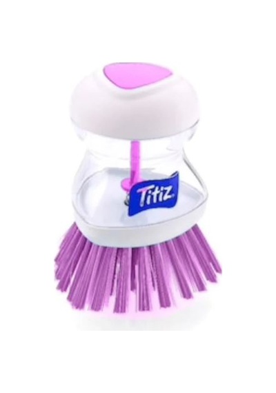 Titiz TP-110 Deterjan Hazneli Bulaşık Fırçası Mor
