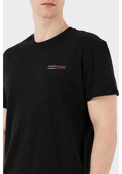 Tommy Jeans Erkek T Shirt Dm0dm21303 Bds Siyah Siyah
