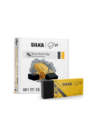 Silka Öğrenci Silgisi Siyah Rock 20 Li Siyah Art.No.9