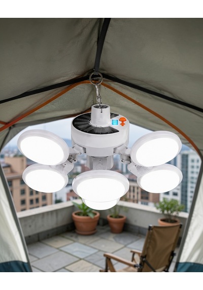 Katlanabilir 5 Kanatlı Led Lamba Xucz5kanatlıılamba-8 Beyaz