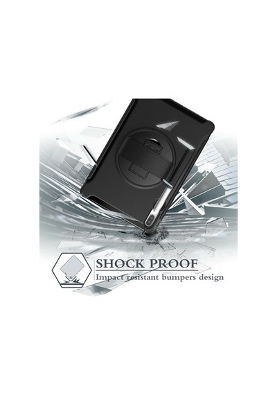 Samsung Uyumlu Tab S6 T860 T865 Kılıf Zırhlı Darbe Etkili Silikon Stand