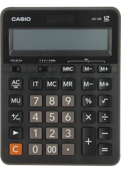 Casıo Gx-12b-bk 12 Hane Masaüstü Hesap Makinesi Diğer