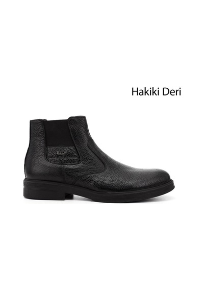 Gönderi(R) Gönderi R Erkek Siyah Floter Hakiki Deri Fermuarlı Bot Dkmb64901649 Siyah