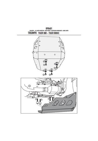 Givi RP6401 Triumph Tiger 800 - Tiger 800 XC (11-16) Karter Koruma-45299