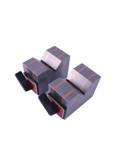 Fett 80x50x100x60 Pld Manyetik V-yatak Çift Ölçüm İçin 2li
