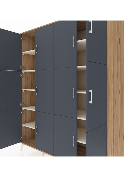 Kronos Gardrop 10 Raflı 12 Kapaklı 176x59x221 Çam-antrasit/aytaşı Antrasit/aytaşı Kronos Gardrop 10 Raflı 12 Kapaklı 176x59x221 Çam-antrasit/aytaşı Antrasit/aytaşı