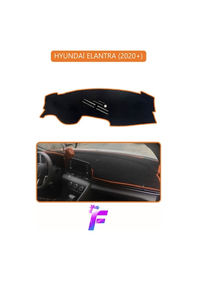 Hyundai Elantra 2020+ Uyumlu Torpido Örtüsü Yansıma Önleyici Hızlı Montaj Tam Koruma G28