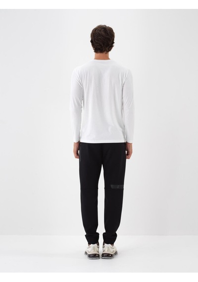 Xint Siyah Pamuk Dokulu Regular Fit Sweat Pantolon 380184