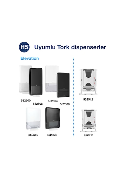 Tork Peakserve Sürekli Kağıt Havlu H5 Beyaz Advanced 3240 Yaprak 100589
