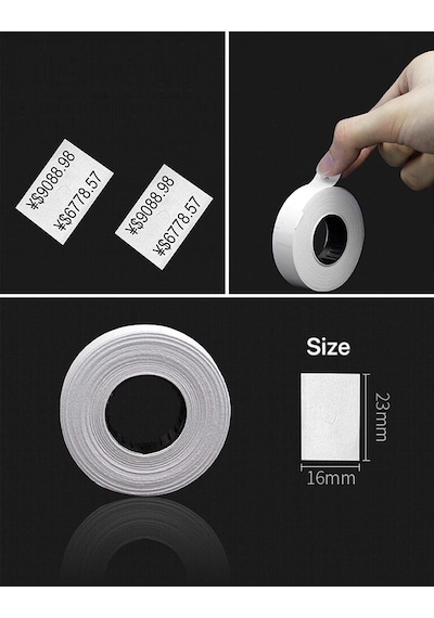 23x16mm Çift Satırlı Mx6600 Kraf/ Mx6600 Hongshong/ Motex Mx6600 Fiyatlama Etiketi 1adet