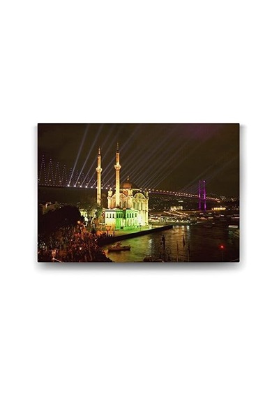 Ortaköy Camii Gece Tablo - 90x60cm 7/8 Yaş