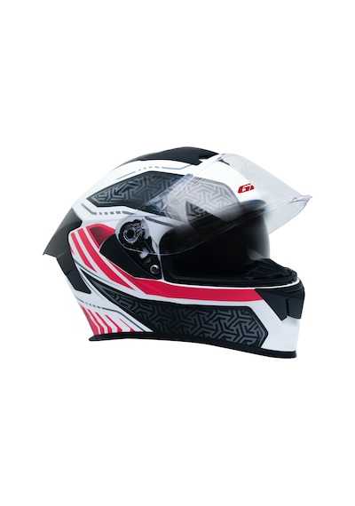Gp Kompozit Mks008-rwrb Yarış Spoiler Güneş Vizörlü Şeffaf Full Face Motosiklet Kaskı Çok Renkli