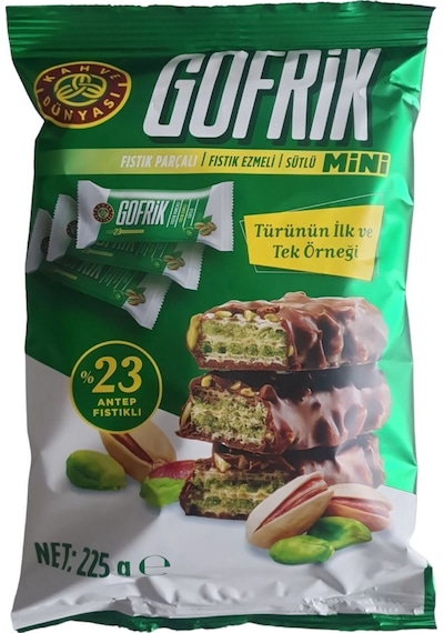 Kahve Dünyası Gofrik Mini 225 G - Antep Fıstıklı Mini Atıştırmalık Paketi