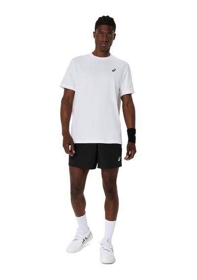 Asics Court 7ın Short Erkek Black/pure Silver Şort 2041a344-001 Black/pure Silver