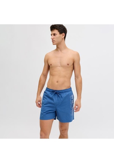 Jack&jones Jack Jones Şort Mayo Maui Wave Logo Regular Mavi