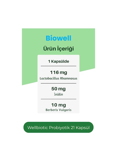 Biowell Wellbiotic Probiotic 21 Kapsül