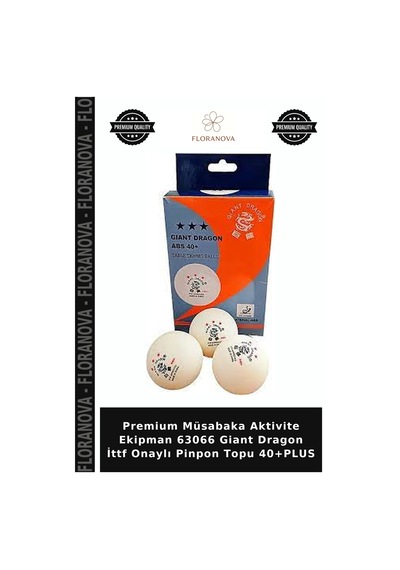 Premium Müsabaka Aktivite Ekipman 63066 Giant Dragon İttf Onaylı Pinpon Topu 40+plus