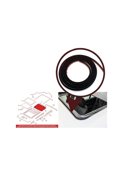 Sunroof Fitili 54107245551 Bmw E38 E39 E60 E65 E66 E71 E72 İçin Standart