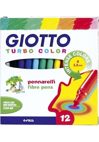 Giotto Keçeli Boya Kalemi 12 Renk 416000