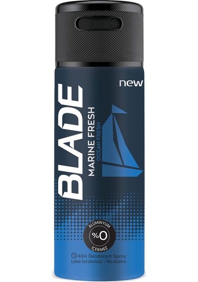 4 Adet Blade Marine Fresh 150 Ml Deodorant