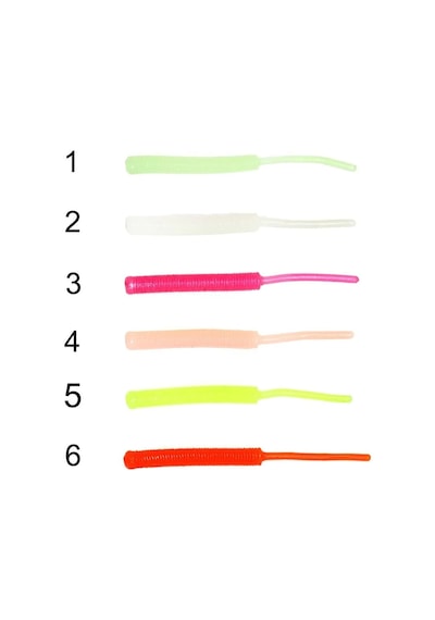Captain 3520 Mini Worm Floating 5 Cm Aromalı Lrf Silikon Yem 10'lu