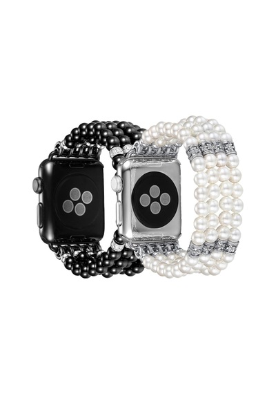 Ally Apple Uyumlu  Watch 7 45 MM 6-5-4 44 MM Full Boncuk Taşlı Kordon Kayı