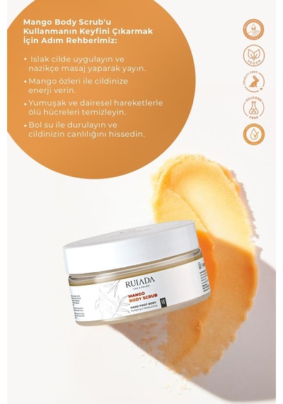 Mango Body Scrub Besleyici Arındırıcı Nemlendirici Vücut Peelingi 250 Ml. Hand-foot-body