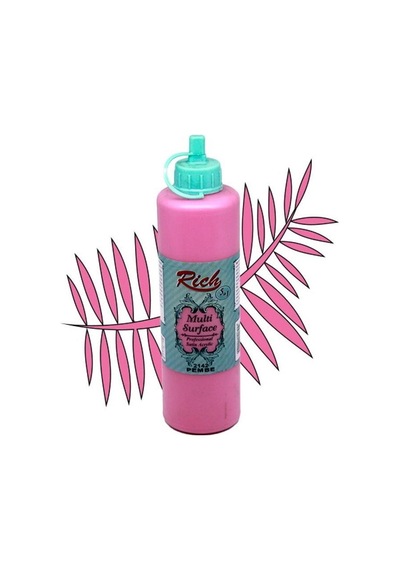 Rich Multi Surface Her Yüzey için Akrilik Boya 500 Cc. 2142 Pembe