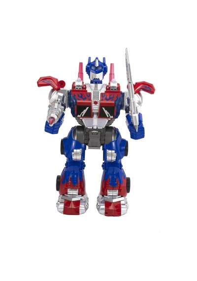 Uzaktan Kumandalı Dev Boy Optimus Prime Bumble Bee Transformer Mermi Ve Disk Atan Oyuncak Robot Lacivert