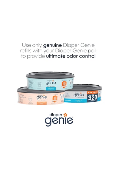 Diaper Genie Essentials Yuvarlak Yedek 8'li Paket / 2560'a Kadar Yenidoğan Bezi Tutar / Kokusuz Sürekli Film İçerir Diğer Diaper Genie Essentials Yuvarlak Yedek 8'li Paket / 2560'a Kadar Yenidoğan Bezi Tutar / Kokusuz Sürekli Film İçerir Diğer