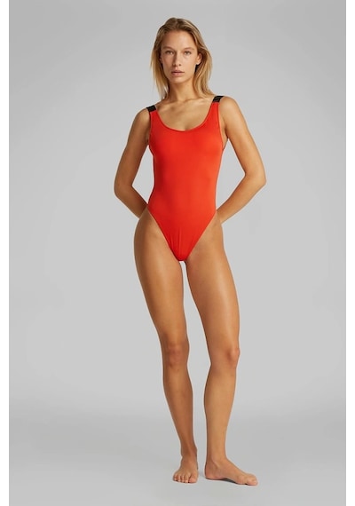 Calvin Klein Scoop Back One Pıece Kırmızı