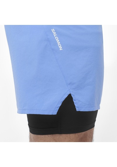 Salomon Shakeout Core 2ın1 7" Erkek Koşu Şortu Ultramarıne Lc2476100 Mavi