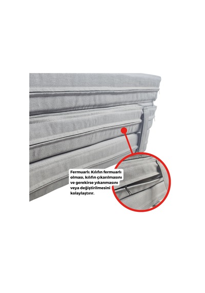 Xpermate Maxisafe Pro Şantiye Yatağı İşçi Yatağı 80x180x8 Cm Gri