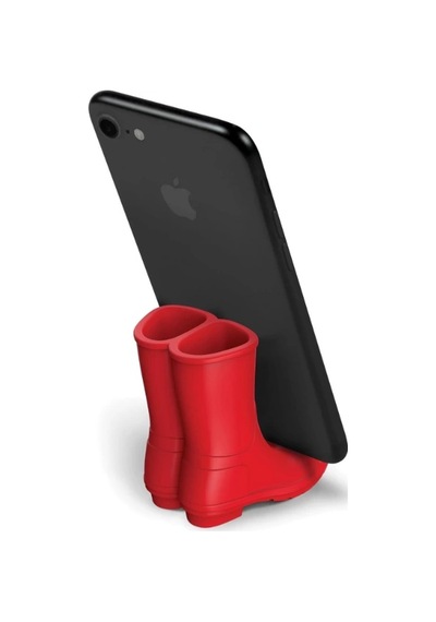 Bot Şeklinde Telefon Tutucu Kırmızı