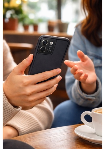 Tecno Spark30-5g/pova6neo-5g Uyumlu Kamera Çıkıntılı Mat Silikon Telefon Kılıfı Siyah