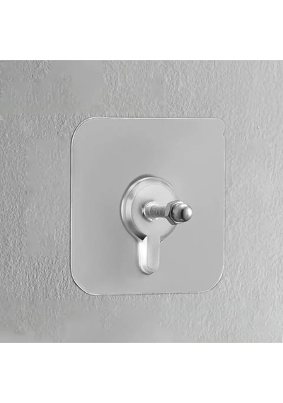 2 Adet Süper Güçlü Vidalı Suya Dayanıklı Yapıştırıcı Banyo Sepet Raf Sabitleyici Gri