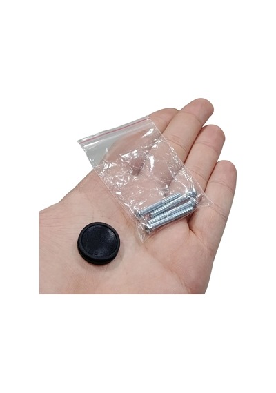 Hj9 22mm Buton Kutusu Gri-siyah Tekli