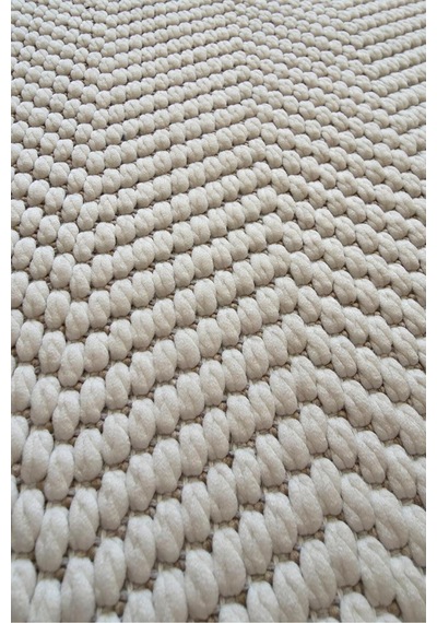 Leiva Home Lara 01 Krem Bej Sisal İskandinav Modern Kaymaz Taban Yumuşak Özel Ölçü Salon Koridor Halısı 0038-krem/bej/gri