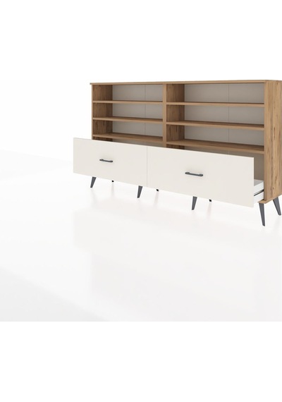 Arges Konsol 6 Raflı 2 Çekmeceli 176x30x99 Çam-çam/aytaşı Atlas Çam/aytası - Atlas Çam Arges Konsol 6 Raflı 2 Çekmeceli 176x30x99 Çam-çam/aytaşı Atlas Çam/aytası - Atlas Çam