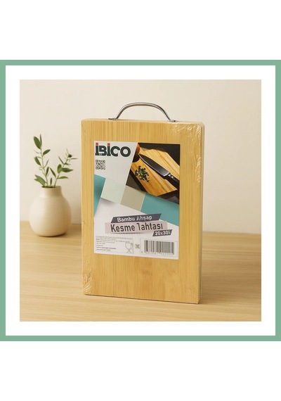 Bşkvirgo Bambu Kesme Tahtası 20x30x1.7 Cm - Metal Kulplu Bsk2026 Diğer
